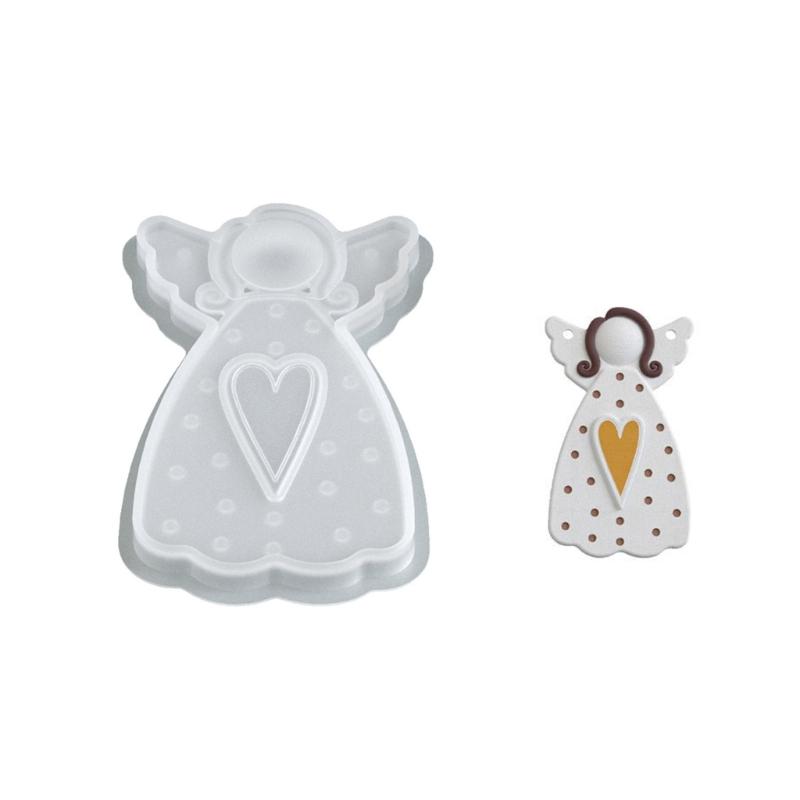 Flexible Silicone Angel Wing Girl Pendant Mold Handmade Jewelry Silicone Mold For DIY Jewelry And Resin Crafts