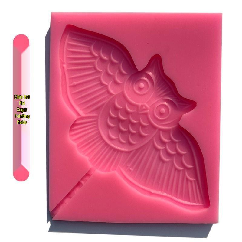 Zodiac Animal Silicone Mold Set: Cartoon Sugar Painting Lollipop Cow Template.