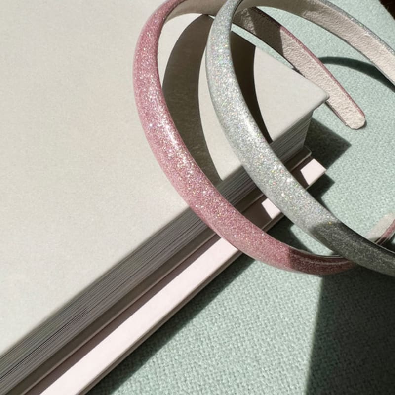 FANTASTIC PLANET enamel glitter logo hairband 15mm (2colors)