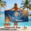 Custom Text Beach Towel, Soft Absorbent Swimming Multi-use TowelFC Porto