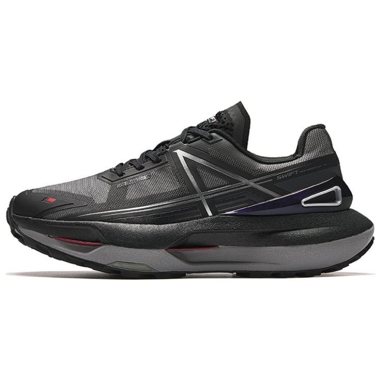 

Anta Swift Abrasion Resistant Breathable Low top Trail Running Shoes Men s Black 112416601A-1 39