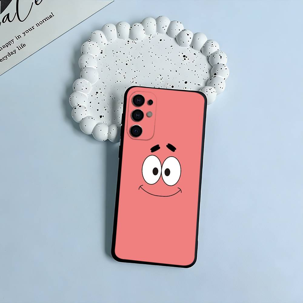 

Мягкий силиконовый чехол S-B-Спанч Боб для Samsung S25, S24, S21, S22, S23, S30, Ultra, S20, Plus, FE, Lite-Черный Samsung S30plus5G