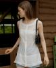 ITOV SEOUL Flare Sheer Mini Dress White