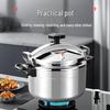 Large Capacity Multi-functional Aluminum Pressure Cooker for Gas Stoves - Explosion-Proof and Perfect for Soups and Stews