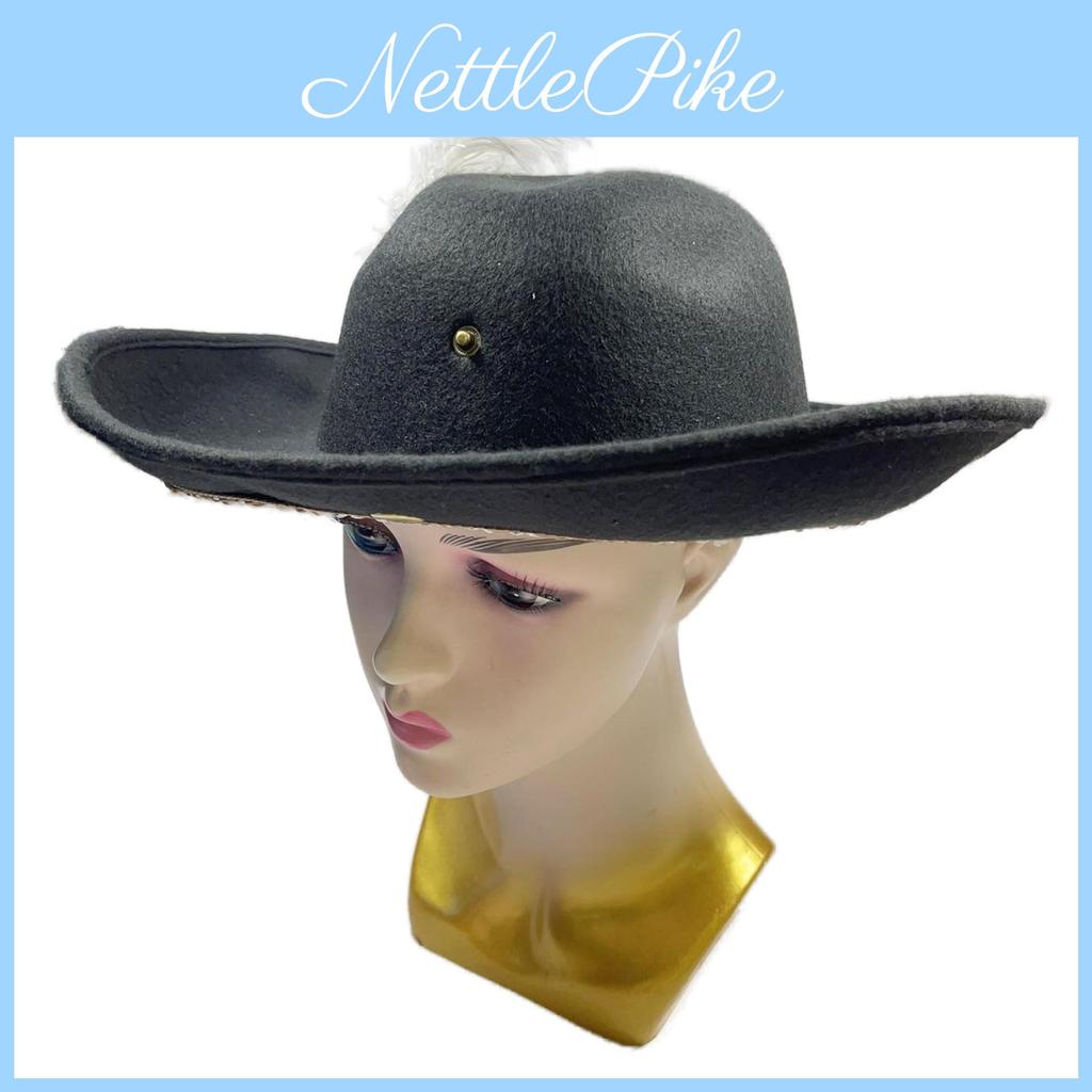 White Feather Pirate Hat Half Handcrafted Design For Halloween Party Cosplay