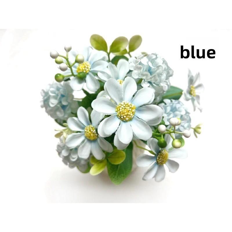 Neue Produkte zur Blumenkunst: Gefälschte Blumen Simulierte Blumen Bunte Ball Chrysanthemen Rosen Hause Wohnzimmer Dekoration Seidenblumen Künstliche Bouquet