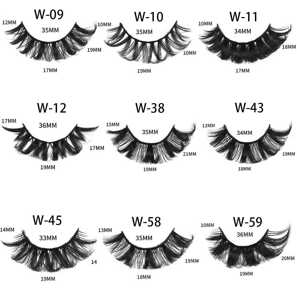 5Pairs Dense Fluffy False Eyelashes Lashes Extension D Curled Eyelashes  Grafting Lashes