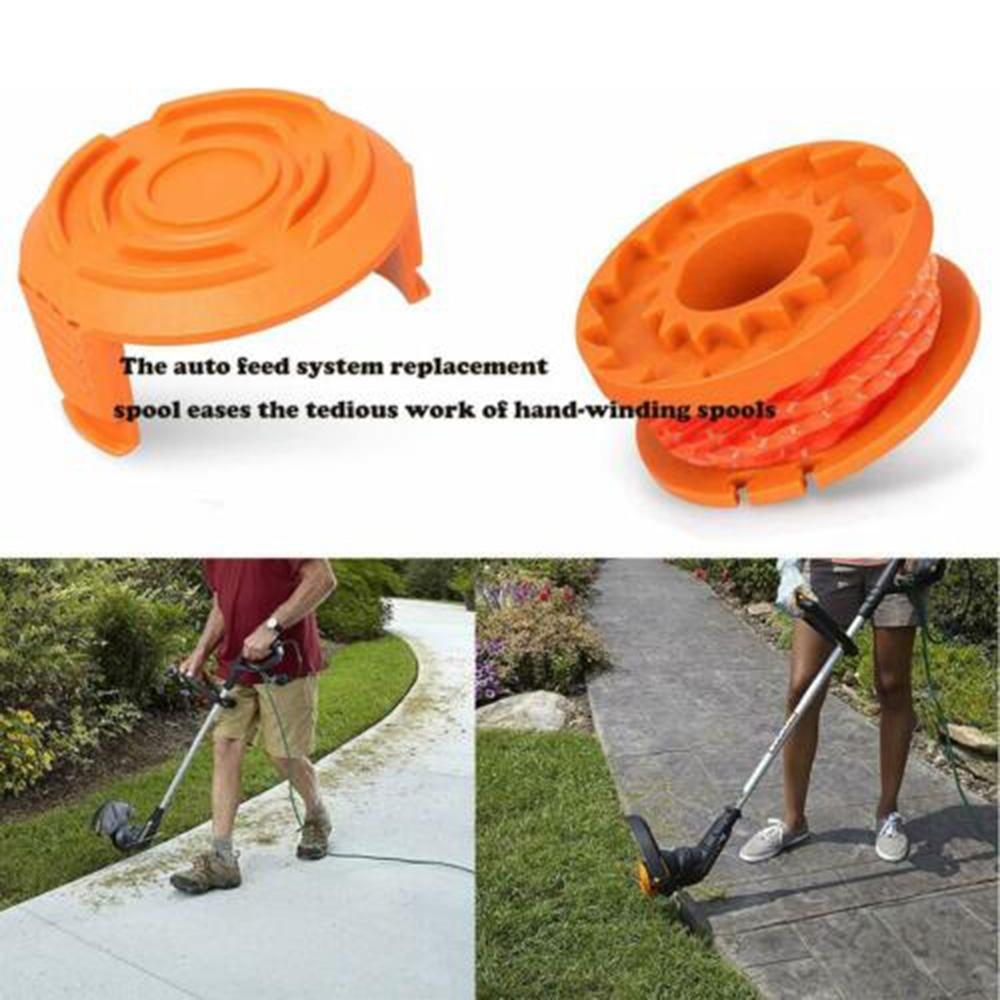 8+1PCS Trimmer Spool Line For Worx WG154 WG163 WG180 WG175 WG155 WG151