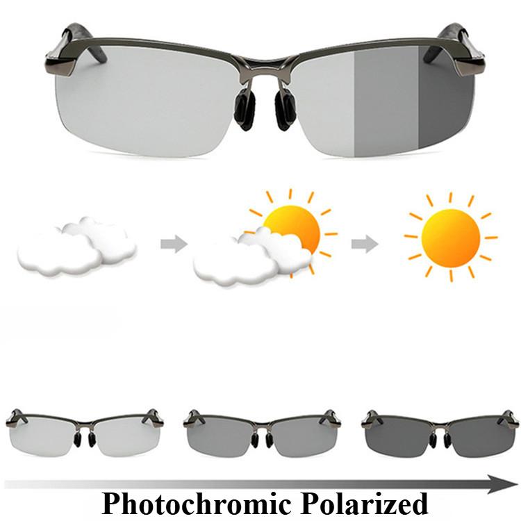 Attractive Glasses Men's Intelligent Photochromic Sunglasses Polarized Night Vision Goggle Wo Anti-Glare Driving Glasses Uv400 Gafas De Sol