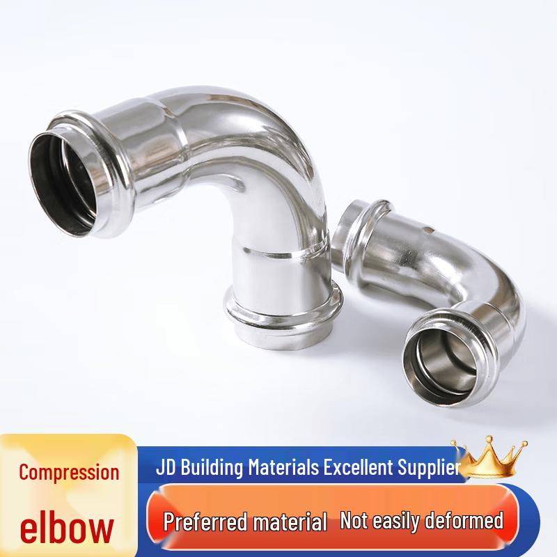 304 Stainless Steel Double Press 90-Degree Elbow