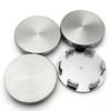 4pcs No Logo Black/Silver Emblem Car Wheel Center Caps 51MM 46MM Wheels Hub Cap Rim Hubcaps Dust Cover Replace Car Accessories