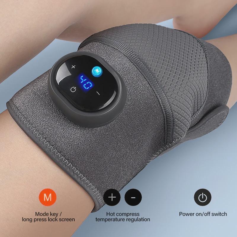 Phenitech Heiz-Knie-Massagegerät, Knie-Schulter-Ellbogen 3-in-1 Heiz-Vibrations-Massagegerät