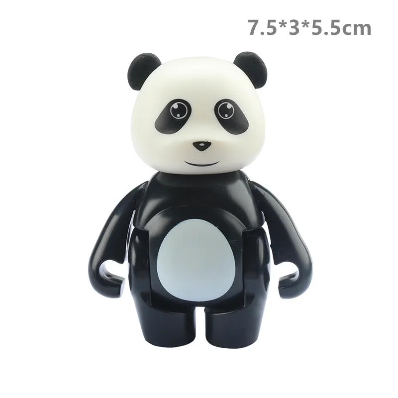 Big Building Blocks Zoo Animal Figure Accessories Frog Snail Dog Comptatible Large Bricks Children Kids Assembly Toys Party Gift