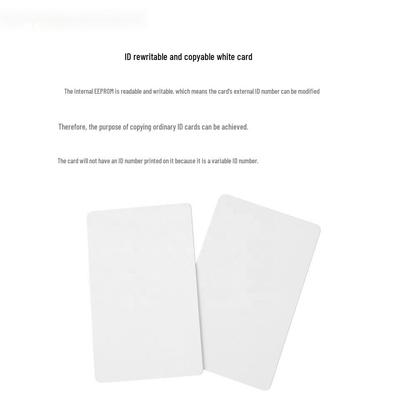 T5577 Beschreibbare weiße Karte - Kompatibel mit HID Non-5200 & EM4305 Zugangskontrolle 125Khz