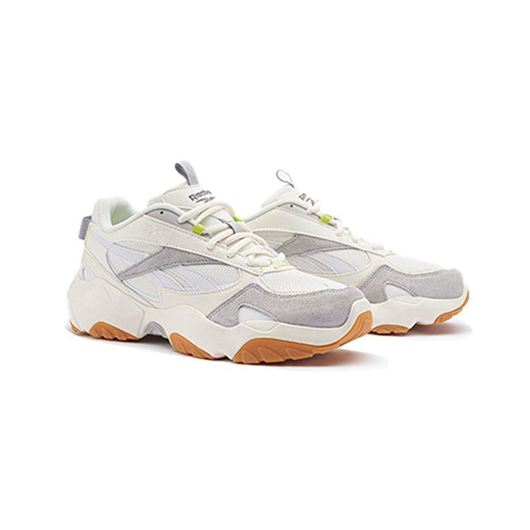 Reebok Fluffipuff Comfortable Versatile Low-Top Dad Shoes Unisex Sneaker White Gray HQ5928