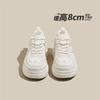 Breathable Women's Shoes Summer New Inner Height Increase White Shoes Comfortable Mesh Thick-soled Sports and Leisure Board Shoes Tide