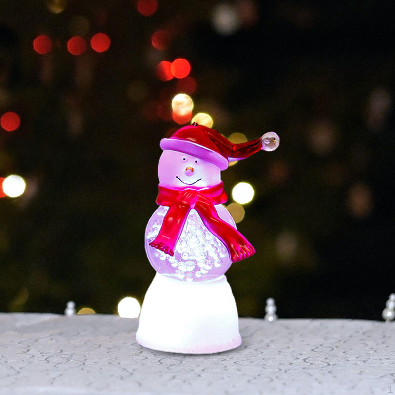 

Рождественская фигурка со световым коллекционным украшением для настольного показа Snowman