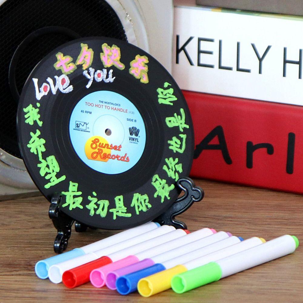 Vintage Household Wall Clock Ultra-Quiet Music Decor Vinyl Record Wall Clock Gift
