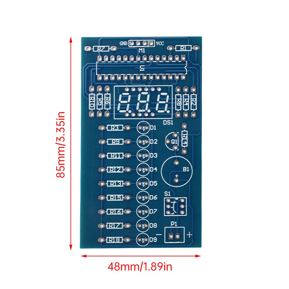 DC 4.5-6V Ultrasonic Distance Sensor Ultrasonic Parking Sensor Alarm Module Welding Practice DIY Kit With LED Indicator Light