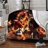 1Pc Heroes Adventure Flannel Blanket, Soft And Comfortable, Casual Warm, Camping Travel, Christmas, Halloween Xmas Gift L129