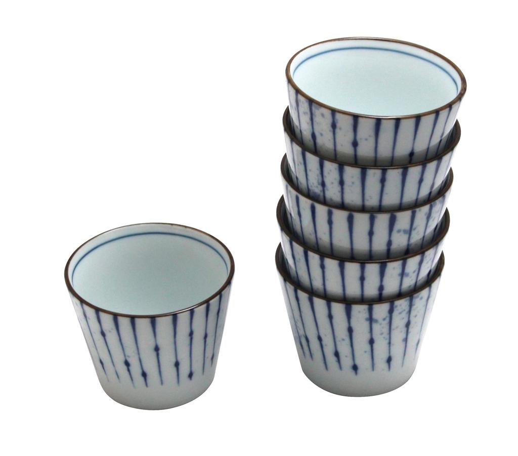 Castle Enterprises Professional Tableware Selection Fubuki Tokusa Chiyohisa Soba Set of 6 Series (Soba Choko) -