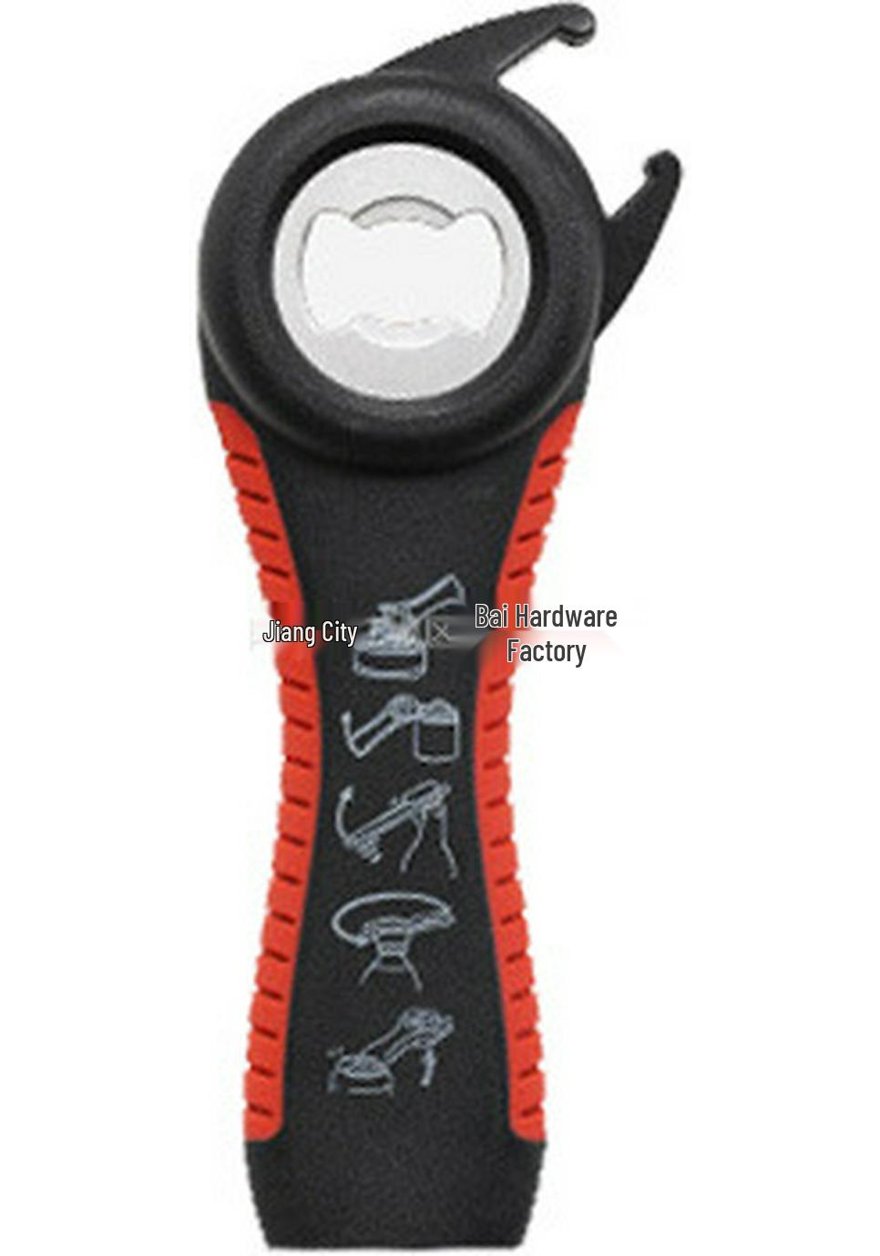 Multi-Functional, Anti-Slip Bottle & Can Opener - Creative, Comprehensive Tool for Bottles, Can Lids, and Lunch Meat.