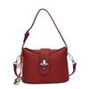Niche texture bag women's new hand carry handbag fashionable simple casual underarm bag single shoulder messenger bag