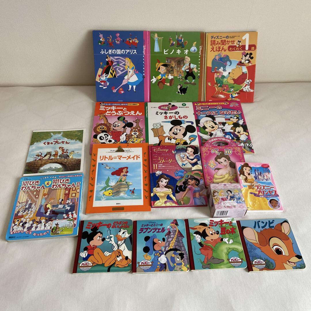 

[Б/У] Набор детских книг Disney Микки Принцесса Пиноккио Бэмби Книга на английском языке бонус