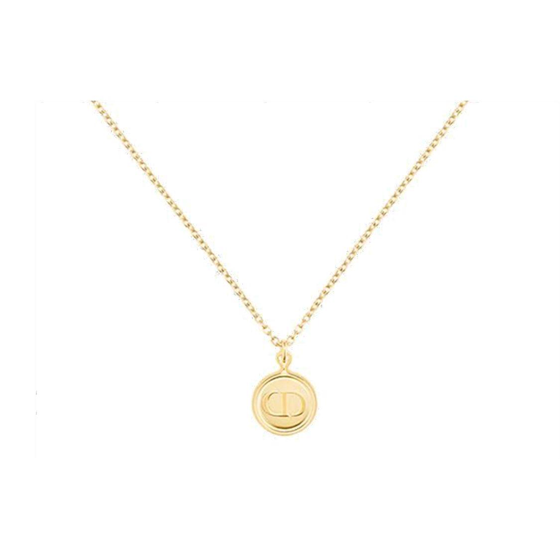 

Dior Classic Cd Necklace Series Petit Cd Minimalist Metal Necklace Women necklace N1530PTCMT-D300 Basic Packaging-Dust Bag,F,Gold