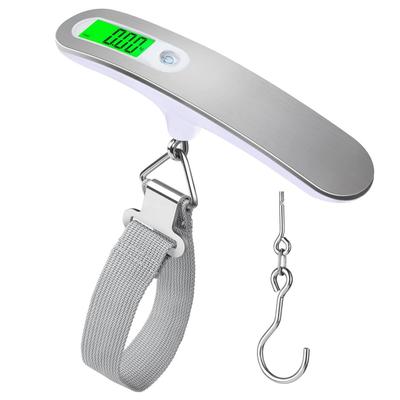 Stainless Steel Brushed Luggage Scale Portable Portable Scale Electronic Weighing Courier Scale Luggage Travel Scale Electronic Portable Scale