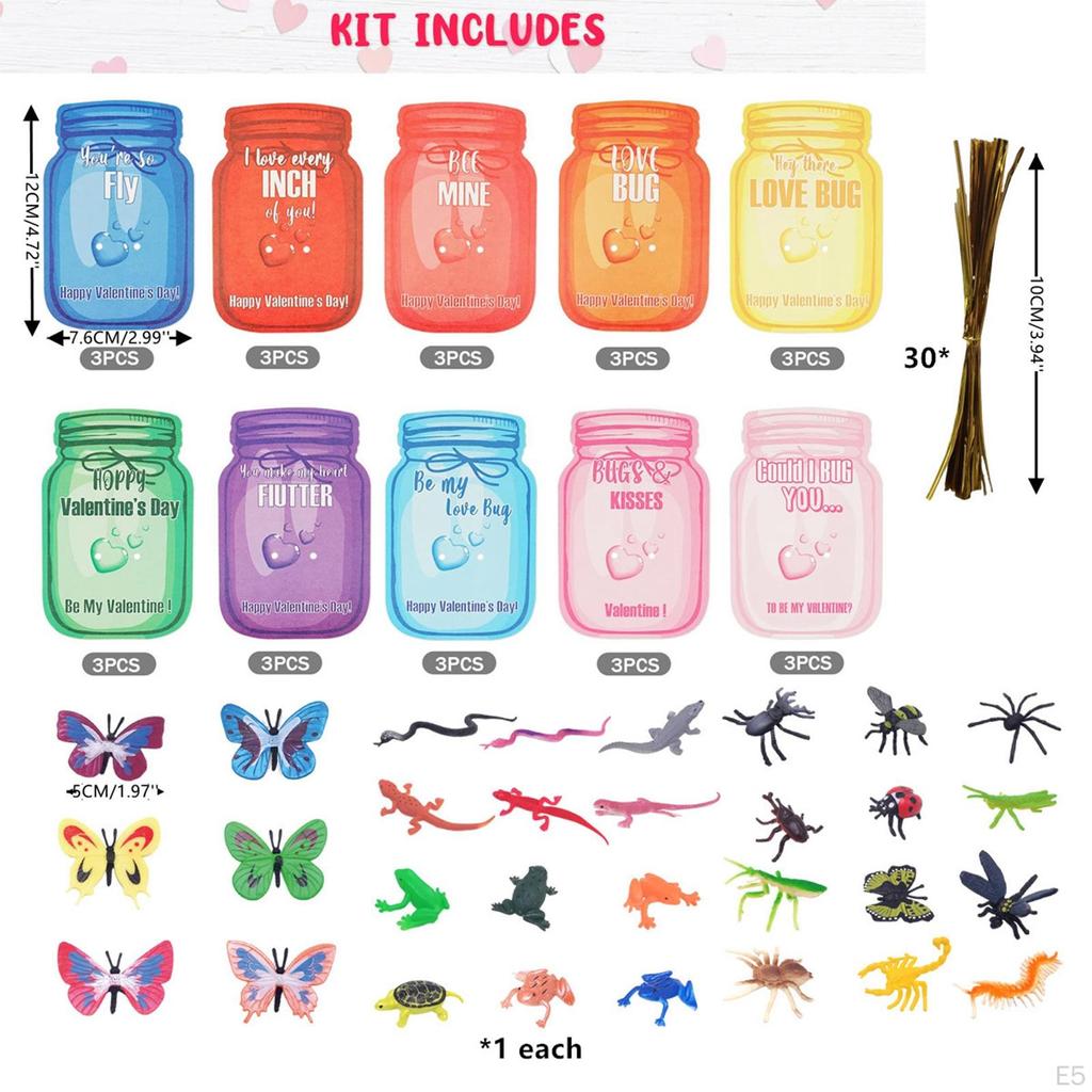 30 Adet Çocuklar Sevgililer Günü Kartları Tebrik Değişim Kartı Okul İçin Hediyeler