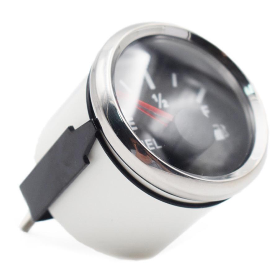 52mm Waterproof Fuel Level Gauge 0-90 Ohms 9-32VDC For Car Truck Motorcycle 24V