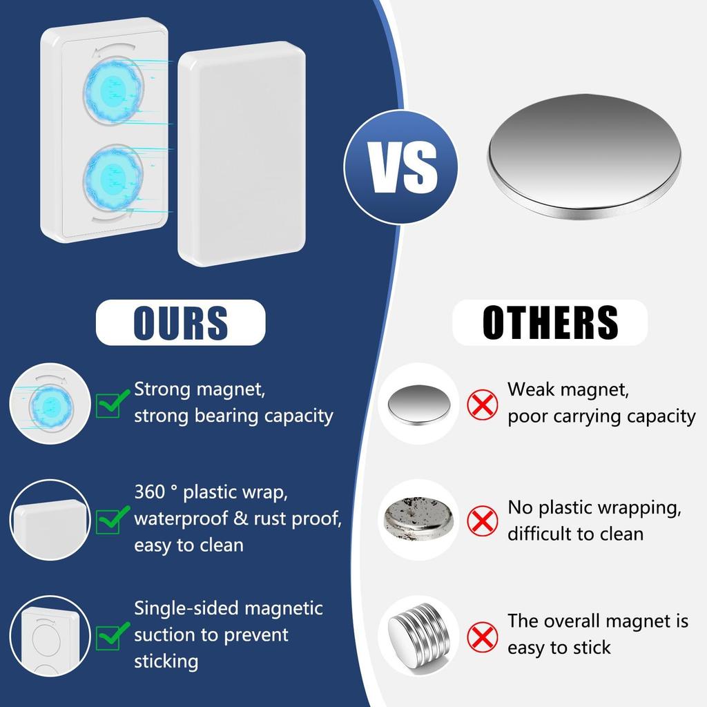 Magnetische Stoffbeschwerer Hochleistungs-Vorhangmagnete Magnetische Vorhangbeschwerer für Flaggen Vorhänge Tischdecken für Badezimmer