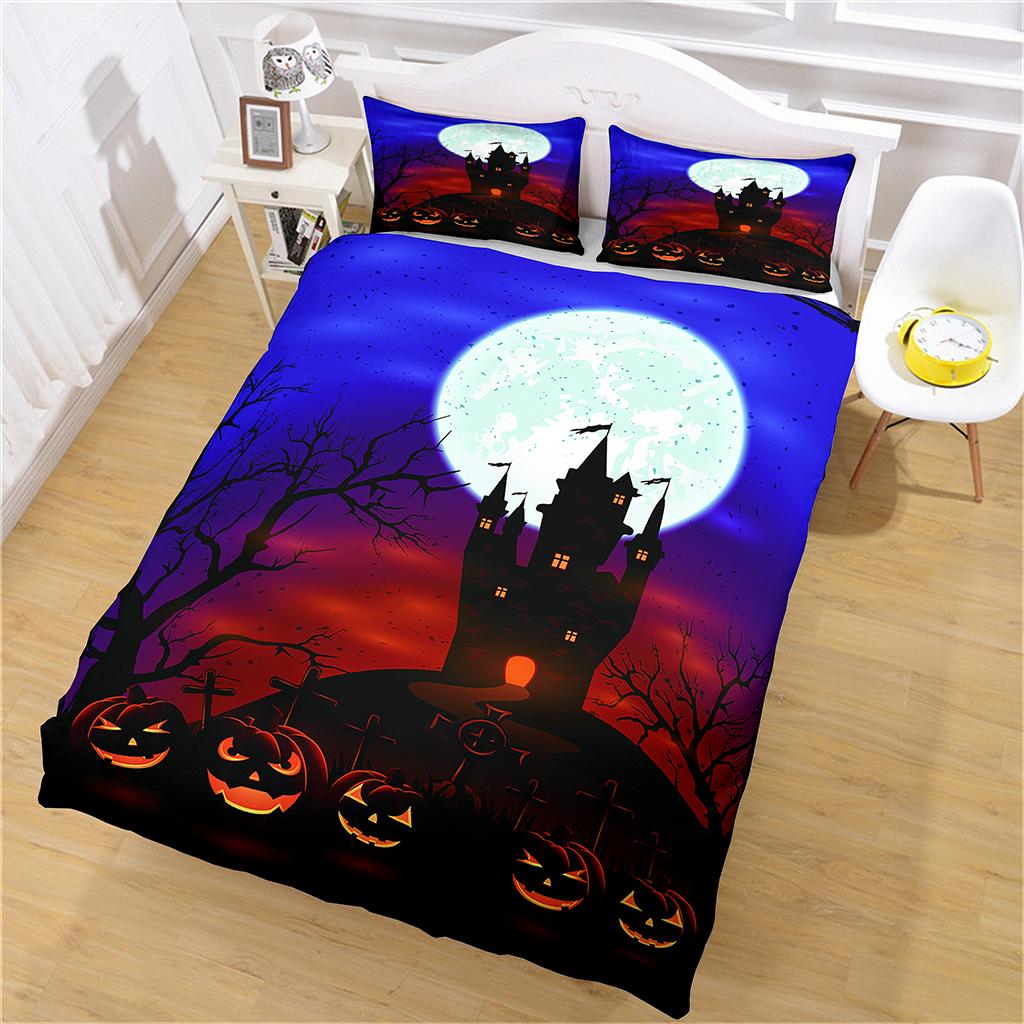 Twin Size Bedding 3D Duvet Cover Set for Children Building Castles 3pcs Luxury Bedding Bed Single Quilt Cover Queen King