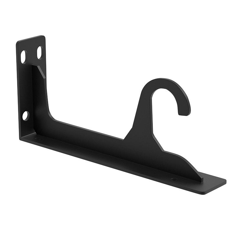 Wall-Mounted Heavy-Duty Floating TV Bracket with Triangular Support for Desk and Storage Use