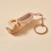 Satin Mini BallettSchuhe Schlüsselanhänger Spitzschuh BallettSchuh Form Spitzschuhe Schlüsselanhänger Abnehmbar Einfarbig BallettSchuh Schlüsselanhänger