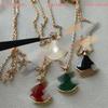 18k Rose Gold Fan-Shaped Mother-of-Pearl Pendant Necklace for Women