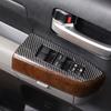 Soft Carbon Fiber Window Switch Panel Trim Cover Set Fit For Tundra 2007-2013