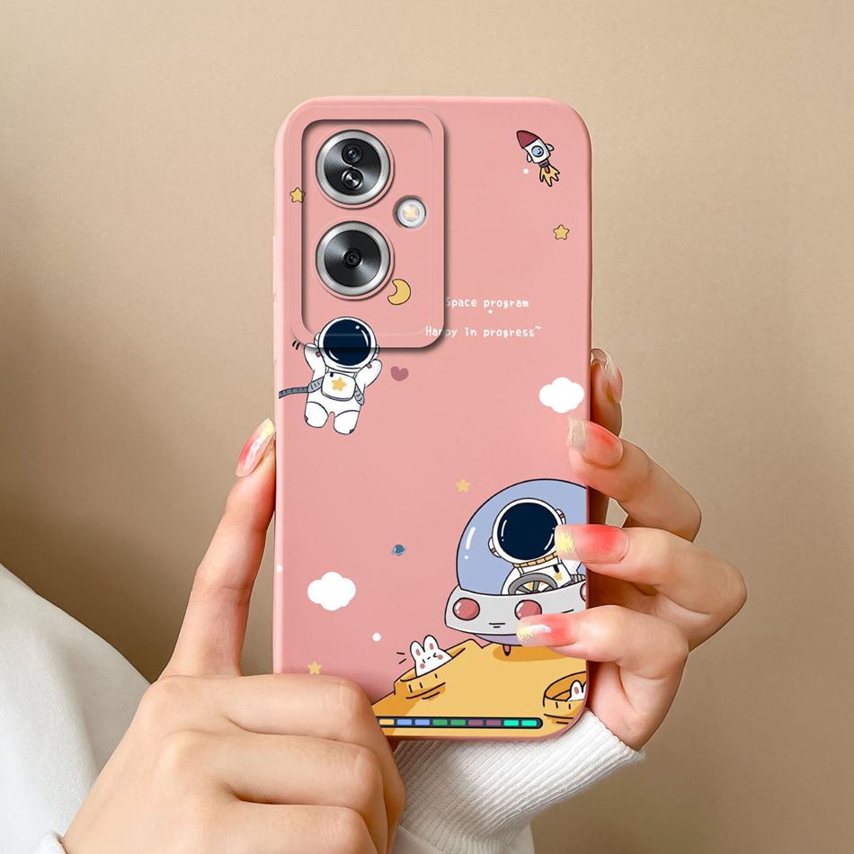 Case For OPPO A79 A2 5G Flower Soft Liquid Silicone Camera Lens Protection Phone Shockproof Back Cover For OPPO A79 A2 Funda