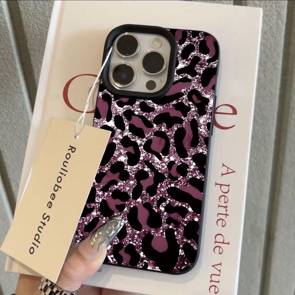 Luxury Leopard Print Cool Lichee Leather Pattern Phone Case For Samsung S26 S25 S24 S23 S22 S21 S20 Plus FE Ultra 4G 5G Cover