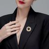 Antique Wreath Atmospheric Fashion Leaves Pearl Brooch Alloy Wreath Gold Corsage Clothing Accessories Perfect Gift for Couples