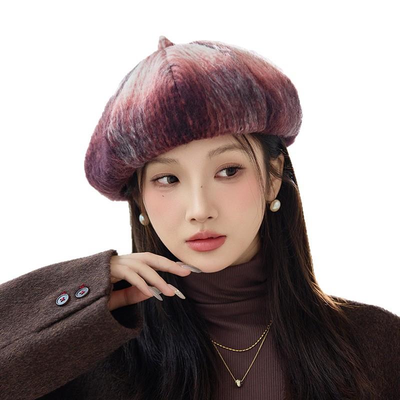 Retro Fashionable and Versatile Cloud Beret Autumn and Winter New British Style Warm Octagonal Hat Windproof Painter Newspaper Boy Hat