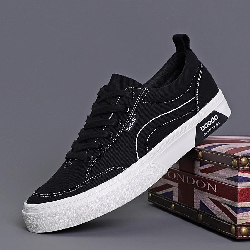 Fashion 2024 New Men's Trendy Canvas Shoes Classic Versatile Youth Fashion Breathable Lightweight Low Top Casual Board Shoes sneakers