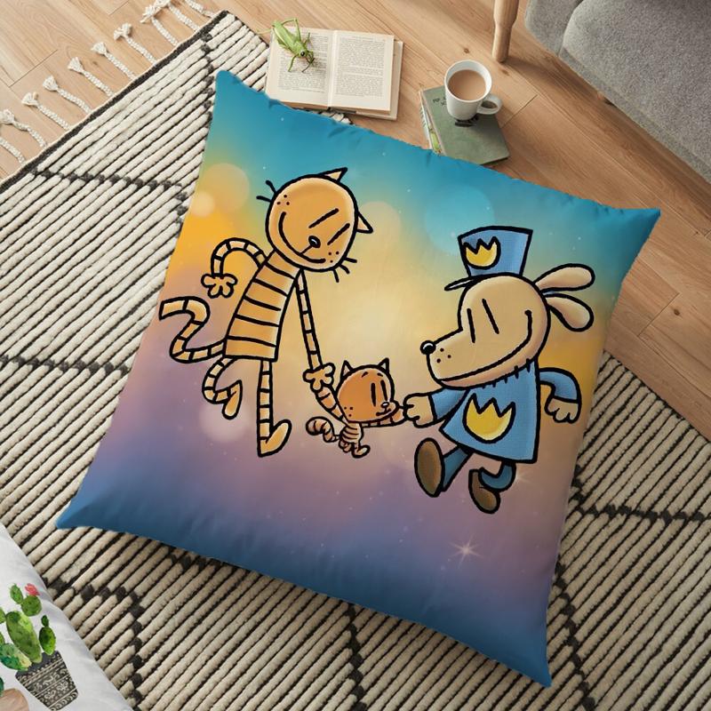 Federa Cuscino Cartone Animato Dogman Dog Man Cuscino Quadrato Camera da Letto Divano Comfort Tempo Libero Cuscino Auto Soggiorno Decorazione Casa