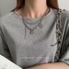 Korean Trendy Stacked Butterfly Clavicle Necklace for Women - Niche Hip-Hop Style