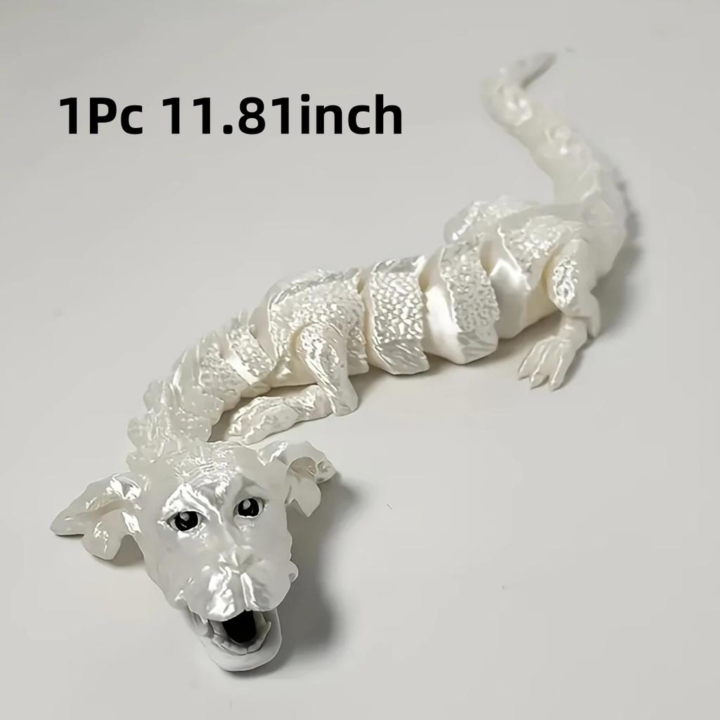 3D Printed Lucky Dragon Figurine Opening Mouth Perfect for Living Room Bedroom Decor Unique Holiday Gift Idea Tabletop Ornament