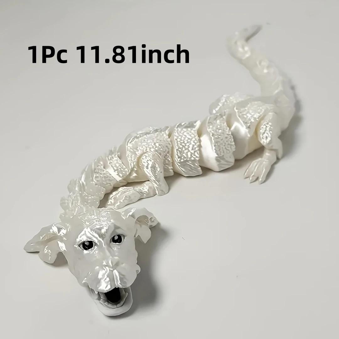 

3D Printed Lucky Dragon Figurine Opening Mouth Perfect for Living Room Bedroom Decor Unique Holiday Gift Idea Tabletop Ornament