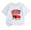 Kids Boys Girls Crew Neck Short Sleeve 100% Cotton T-Shirt, Cute Racing Car Graphic Print Piston Cup Racing Series Casual Tees for Toddlers Children S