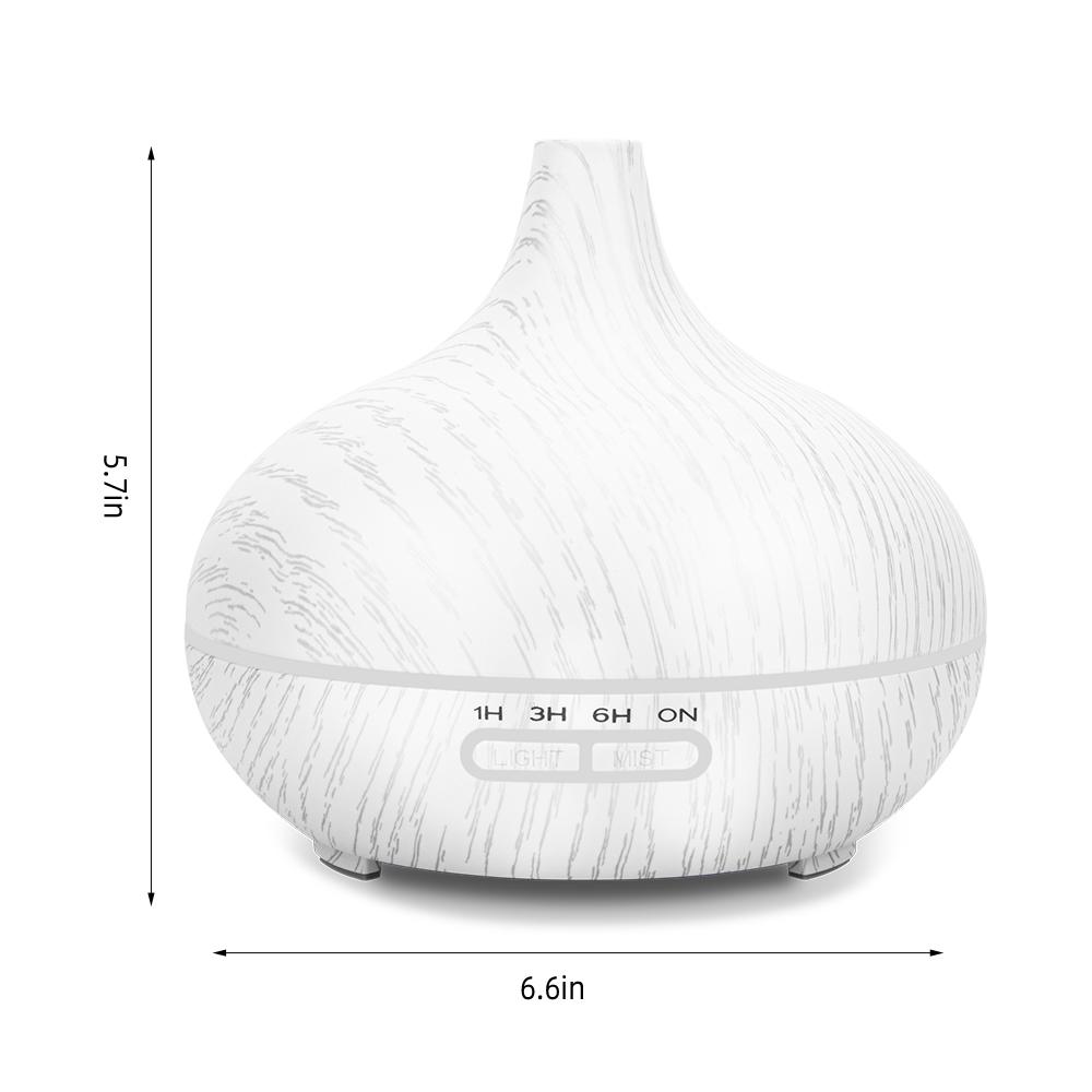 

Diffuser For Home 550ml Wood Essential Oil Diffuser Ultrasonic Humidifier with Remote 6 Oils Auto Shut Off 550ml