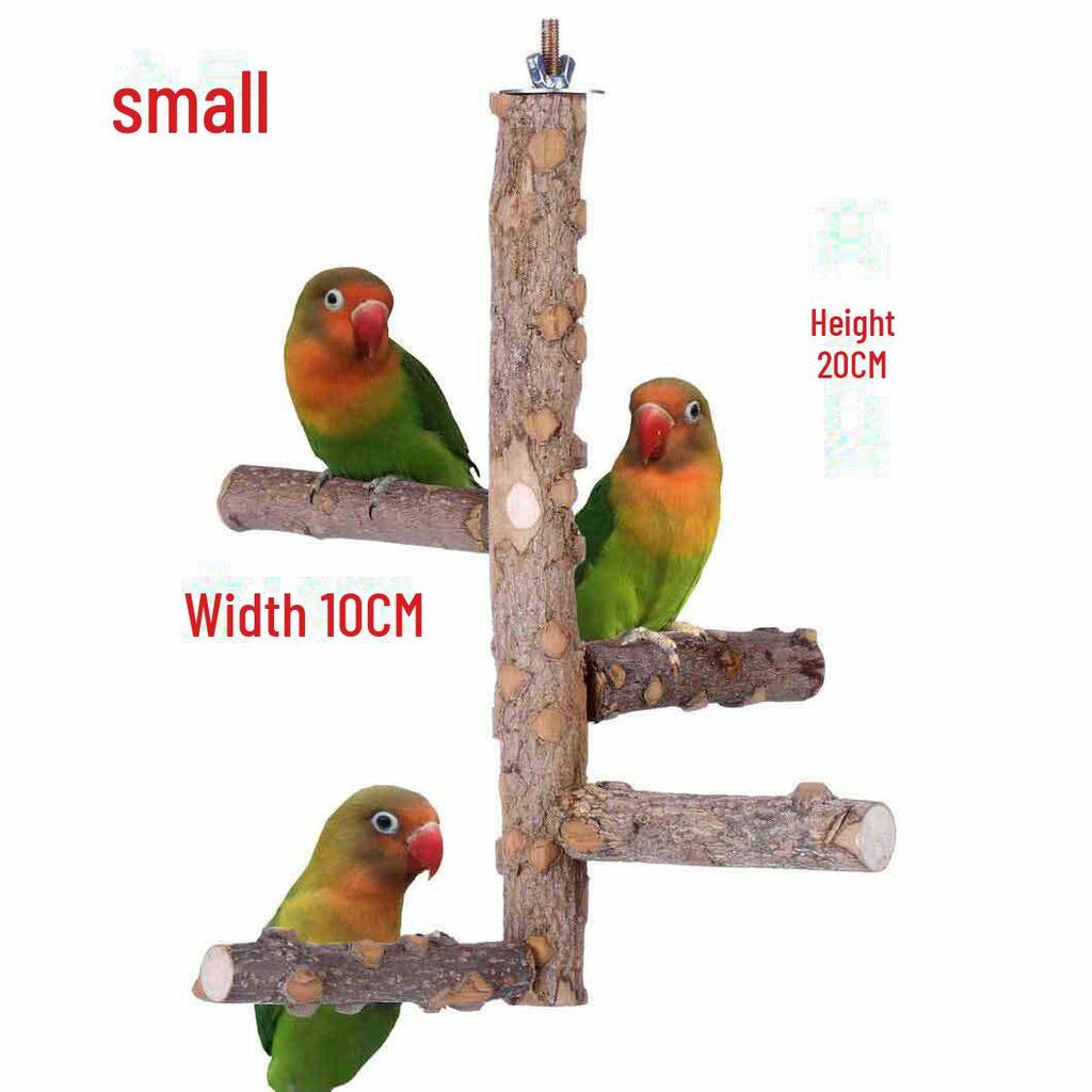 Parrot Activity Stand: Chewing Toys & Pepper Wood Rod for Birds